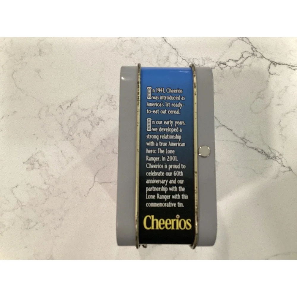 Lone Ranger Cheerios 60th Anniversary Metal Tin Lunch Box 2001 Vintage Western